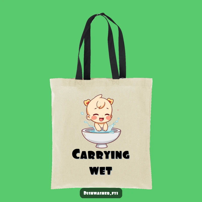 Funny Water Splash Tote Bag: Carry Your Fun, A Hilarious Funny Shopping Gift