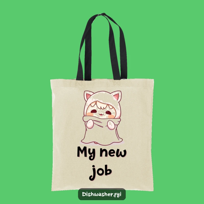 Funny Dishrag Character Tote Bag: Carry Your Pranks with This Design