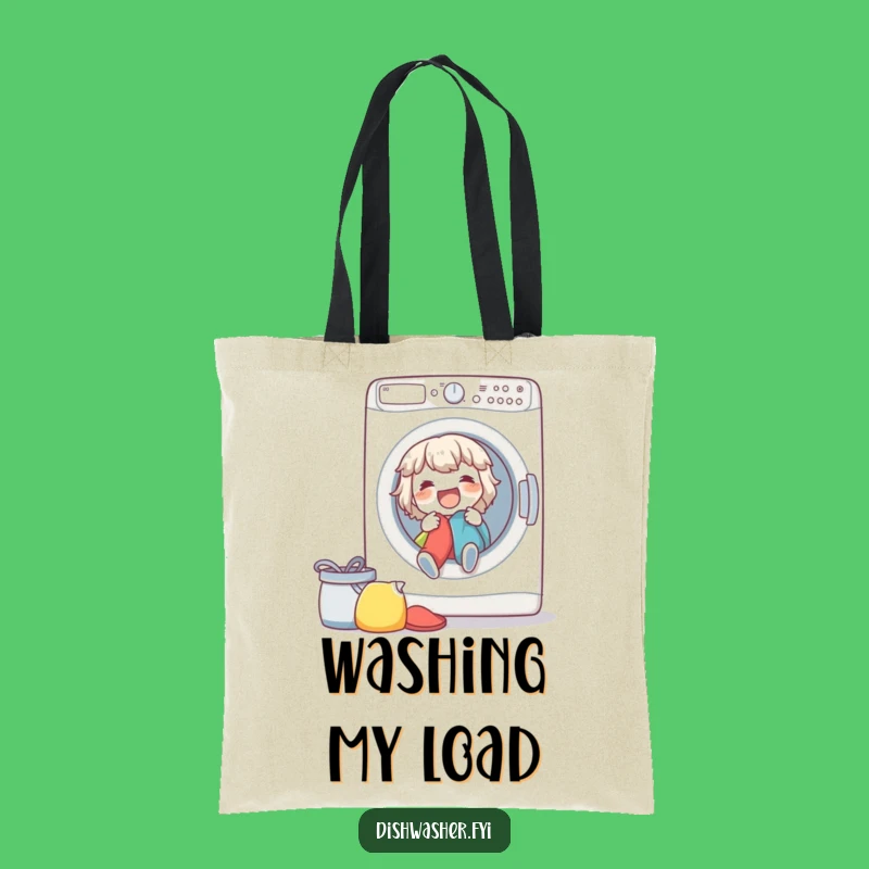 Funny Laundry Day Tote Bag - Carry Your Clean Clothes
